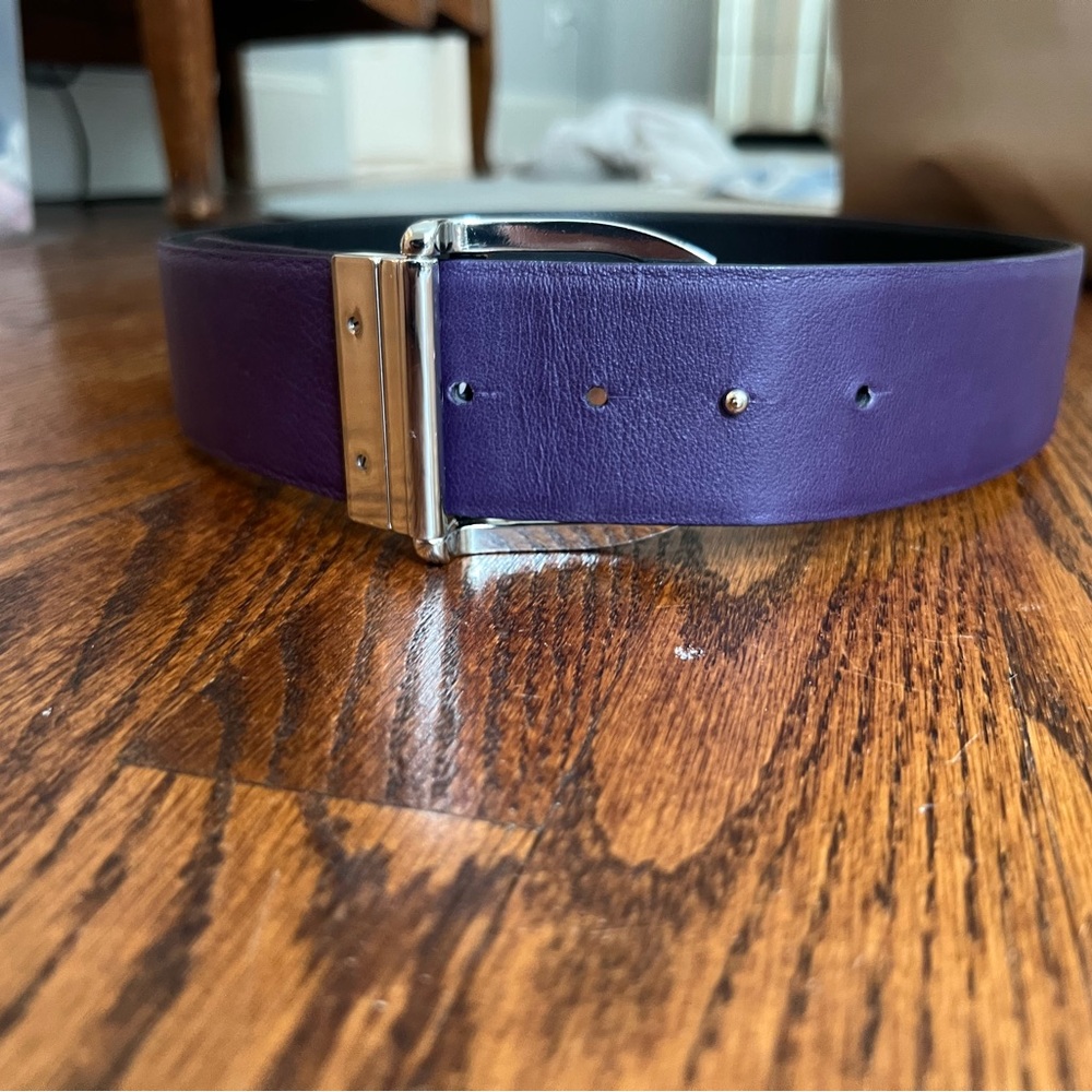Polo by Ralph Lauren Purple Leather Belt